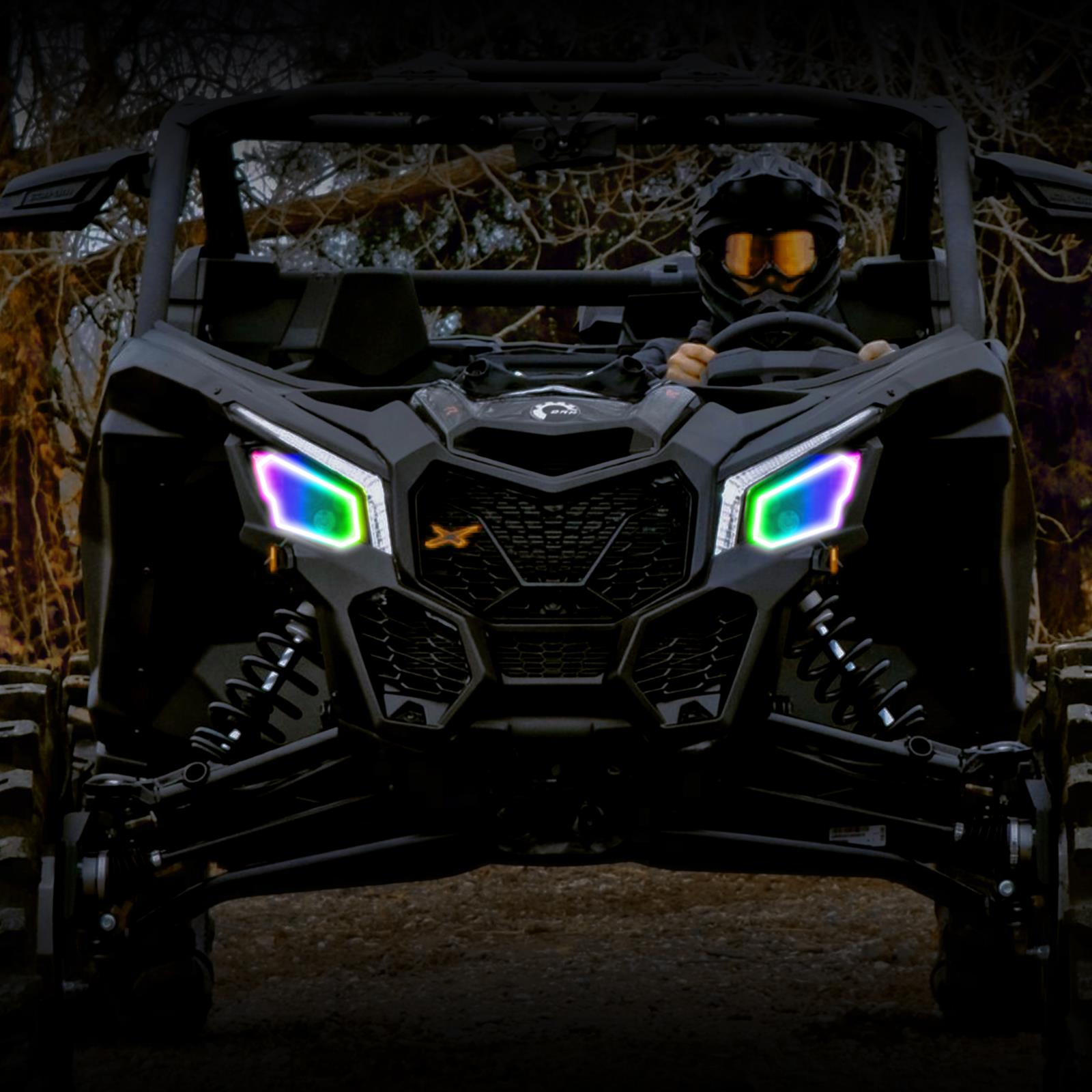 CAN-AM X3 LED MULTI COLOR BLUE TOOTH HALO