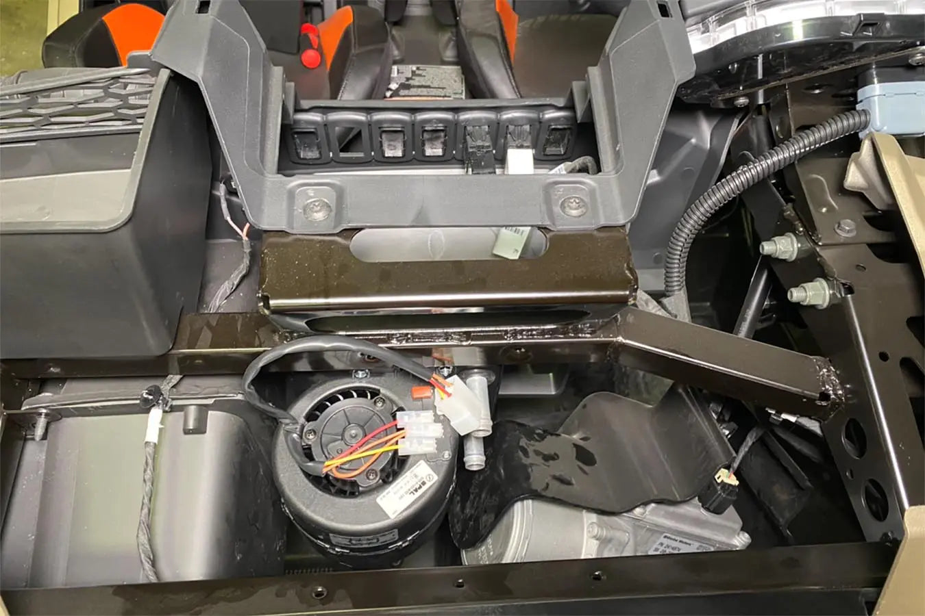 Polaris RZR XP 1000 Cab Heater with Defrost for Machines with Glovebox Subwoofer (2019-2023)