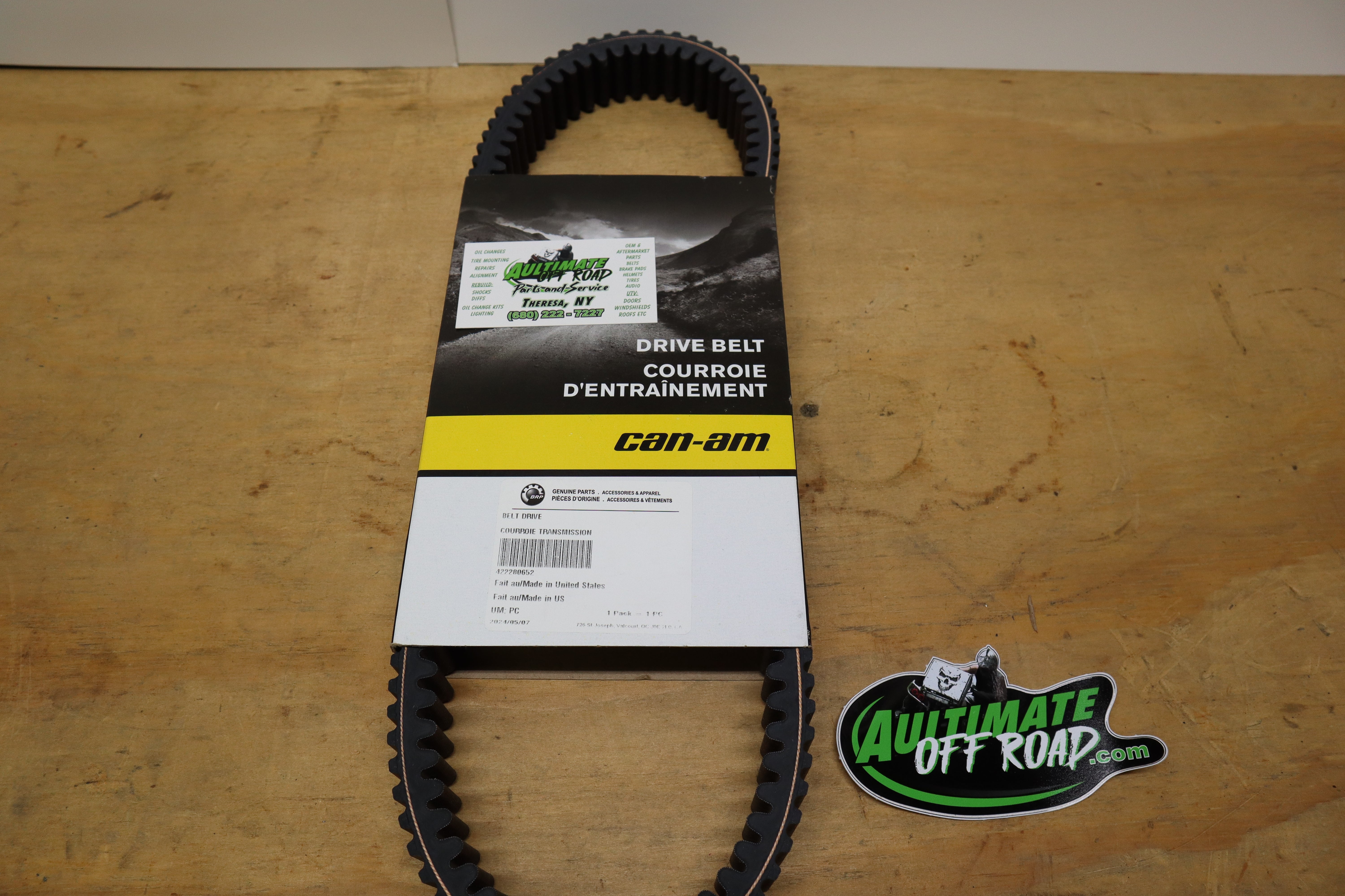 CAN-AM MAVERICK TURBO RR HIGH PERFORMANCE BELT OEM   422280652 (CHECK FITMENT)